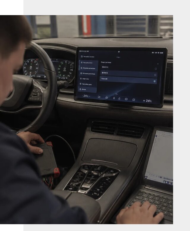 Русификация автомобиля BYD HAN для эксплуатации в Вольске